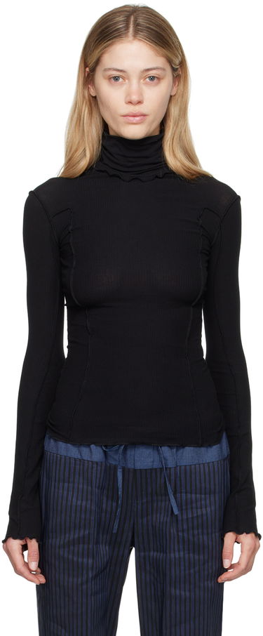 Tričko Baserange Turtleneck Long Sleeve Top Čierna | TTOMT-RI-000, 0