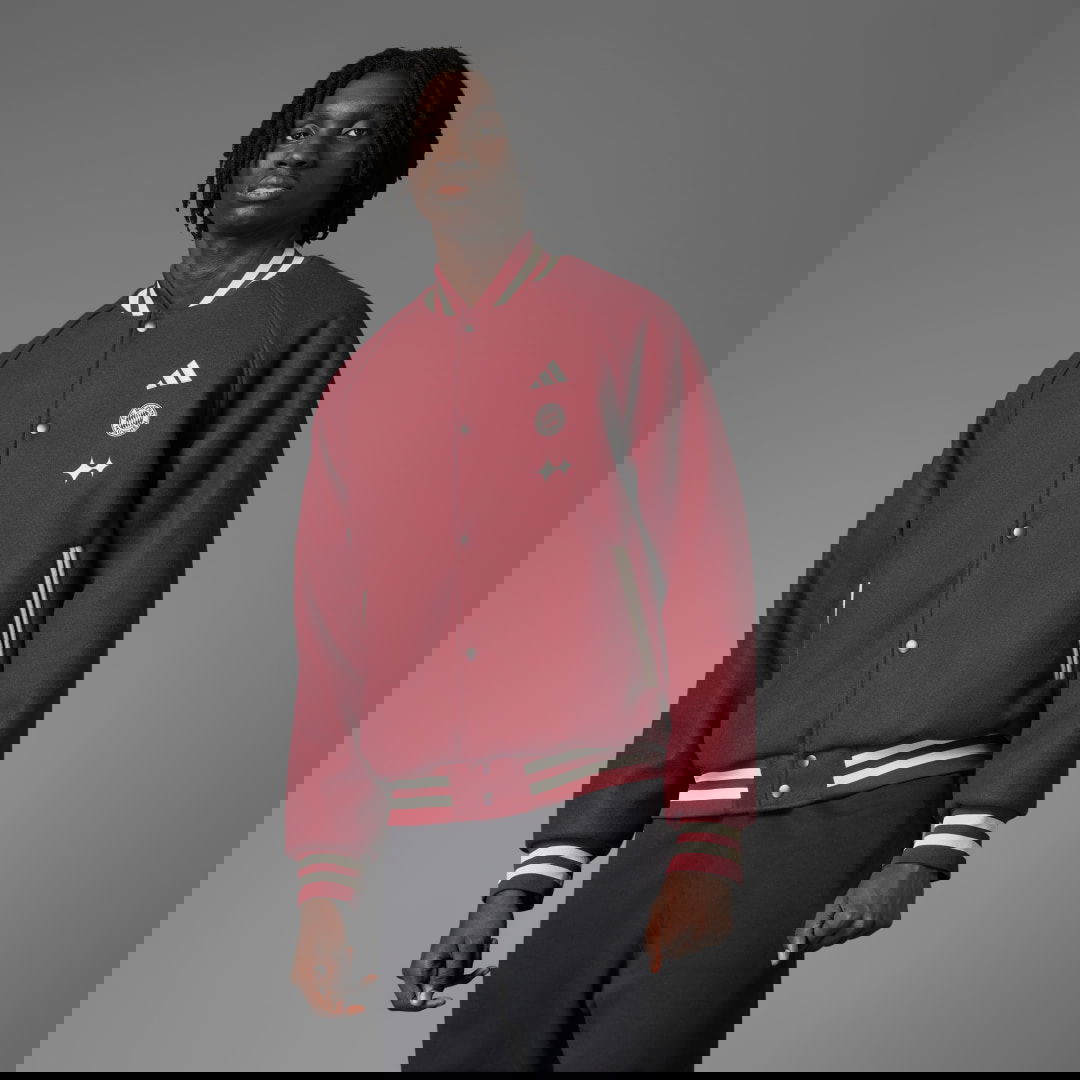 Bomber bunda adidas Performance FC Bayern BSTN VRCT Jacket Vínová | JF0583, 0