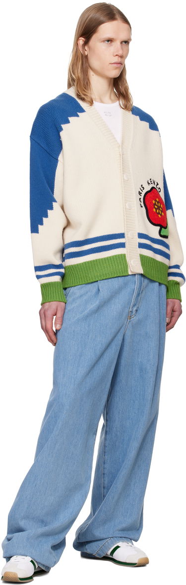 Sveter KENZO Kenzo Paris 'KENZO Pop' Cardigan Béžová | FF58CA7323BE, 3