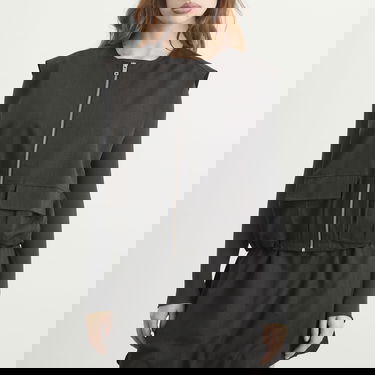 Vesta Samsoe Samsoe Sakelly Full-Zip Vest Top with Pockets Šedá | F25400072-CLR000391, 2