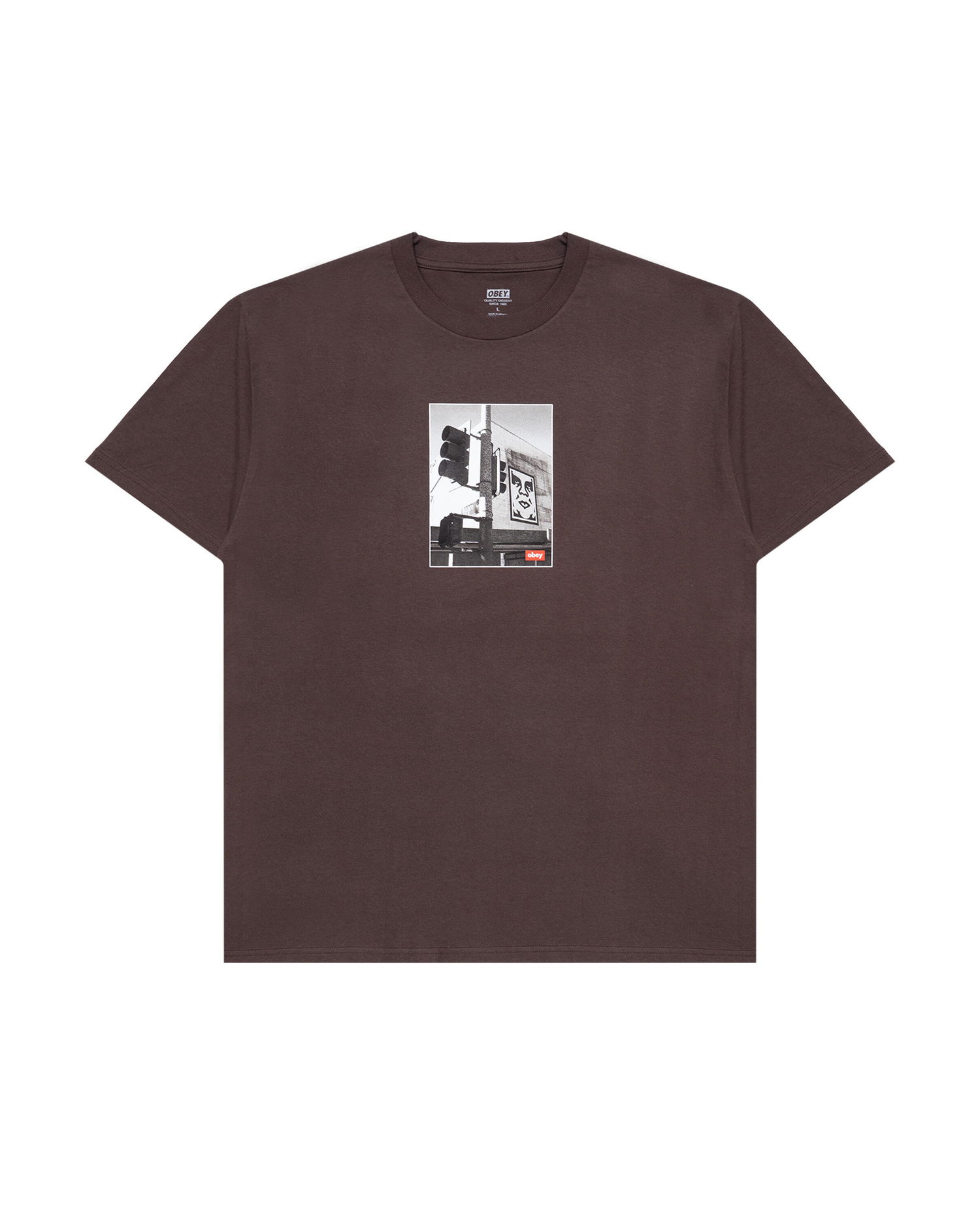 Tričko OBEY Obey Los Angeles Photo T-Shirt Hnedá | 165264230-JVA, 0