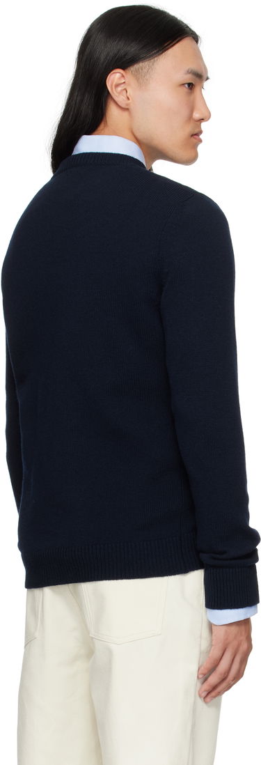 Sveter Valentino Valentino 'Chez Valentino' Wool Sweater Navy | 7V3KC35AB2E, 2