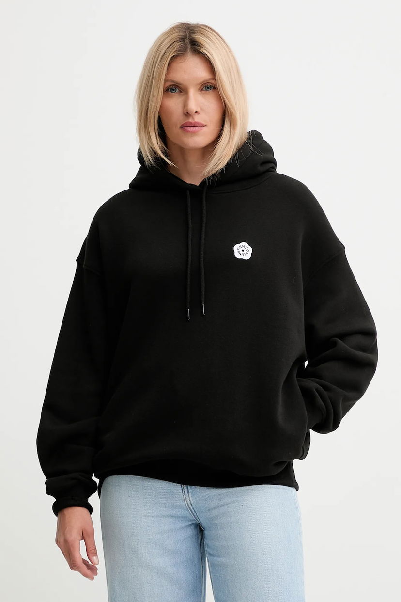 Mikina KENZO Kenzo Hoodie with Applique Čierna | FF62HO4534MB