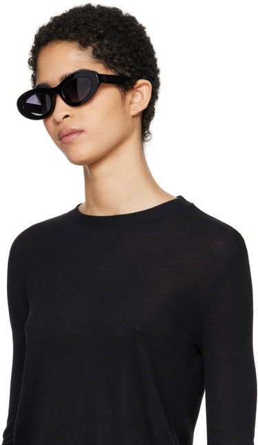 Slnečné okuliare Anine Bing Roma Black Oversized Sunglasses Čierna | A-12-10090-BLK1, 3