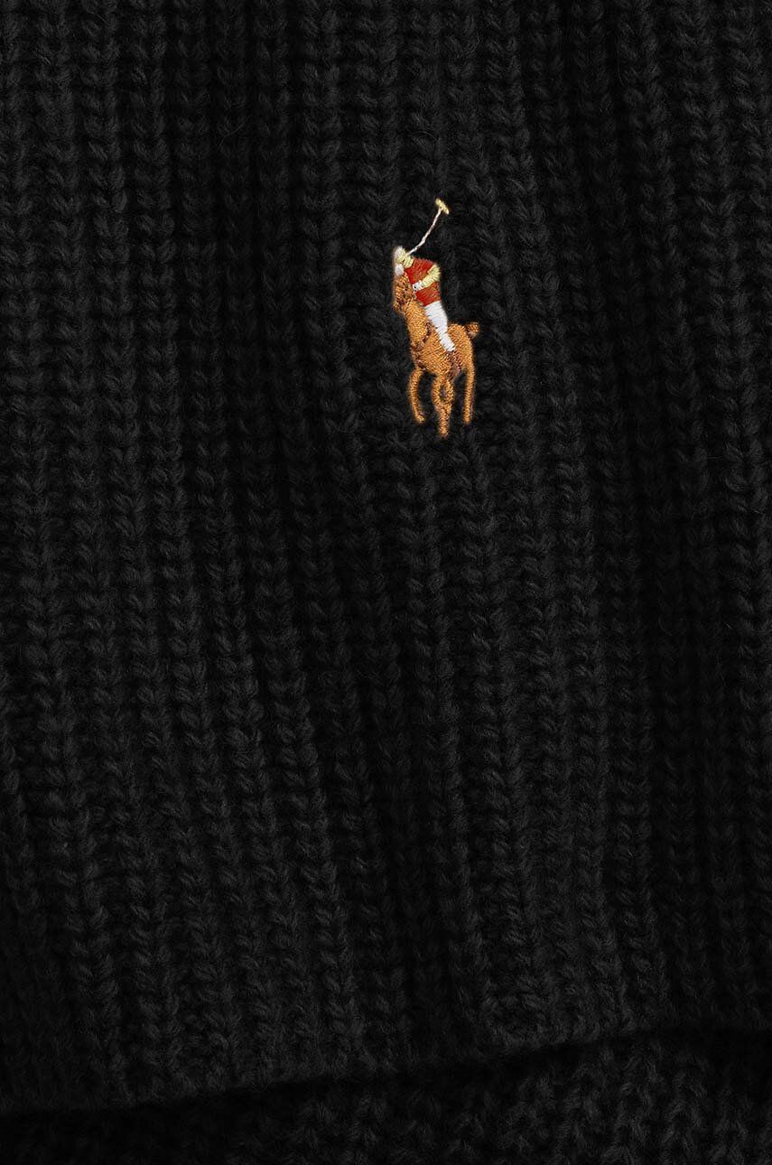 Šál Polo by Ralph Lauren Wool Scarf Čierna | 449959353, 1