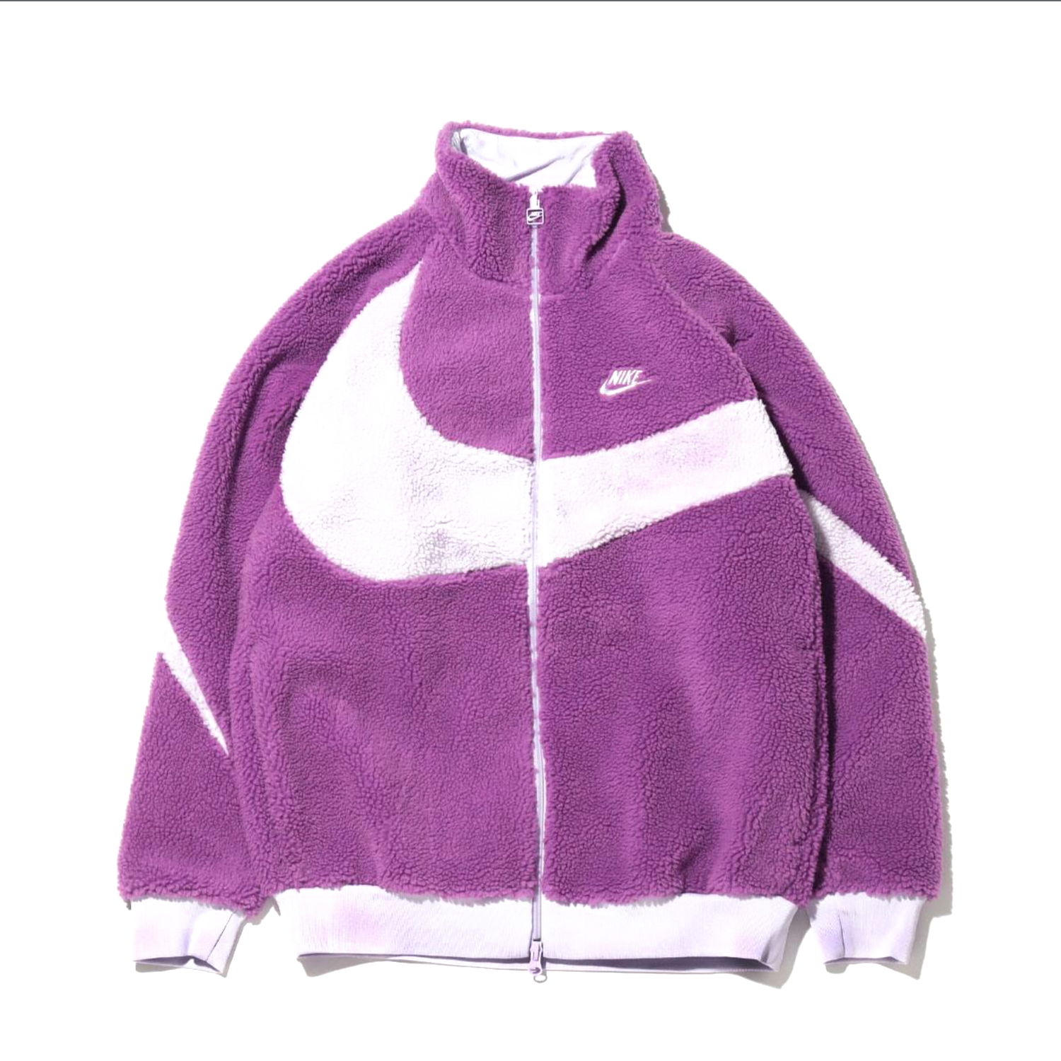 Bunda Nike Big Swoosh Reversible Boa Jacket Purple Fialová | BQ6546-570, 0