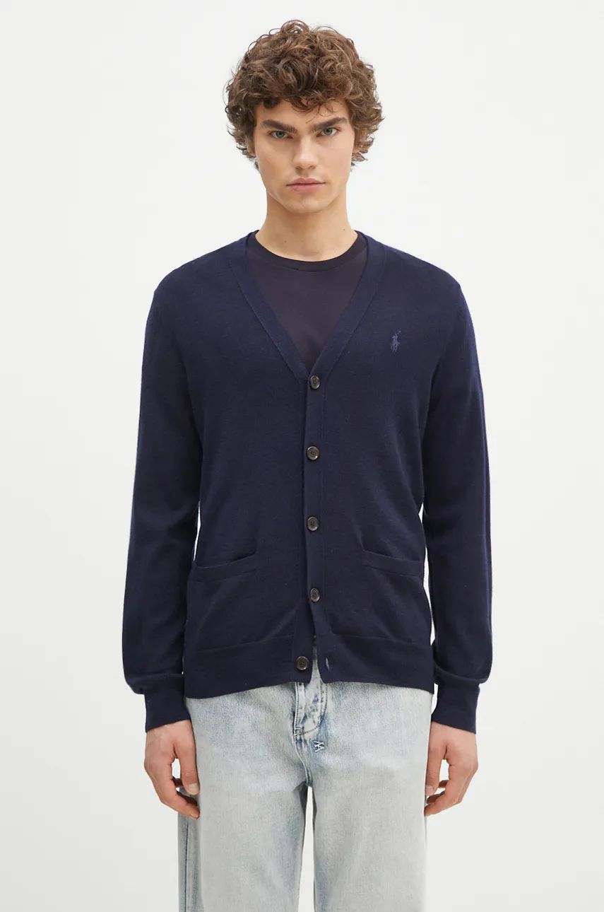 Sveter Polo by Ralph Lauren RWS  Cardigan Wool Navy | 710946144, 0