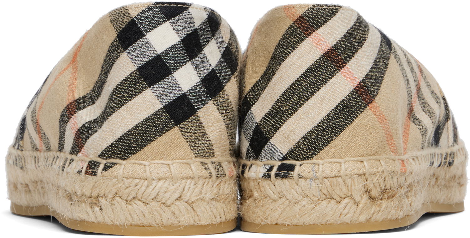 Oblečenie Burberry Burberry Check Mews Espadrilles Béžová | 8109180, 1
