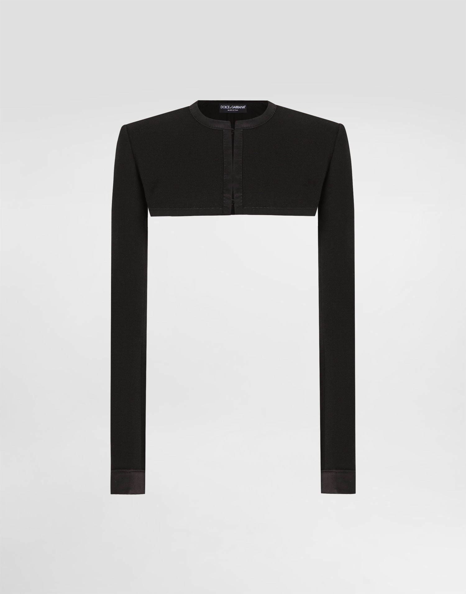 Bunda Dolce & Gabbana Dolce & Gabbana Wool Crepe Shrug Čierna | F27FITFUBD2N0000, 0