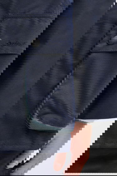 Bunda Barbour Barbour x Paul Smith OS Bedale Wax Transitional Jacket with Corduroy Collar Navy | MWX2515NY94, 5