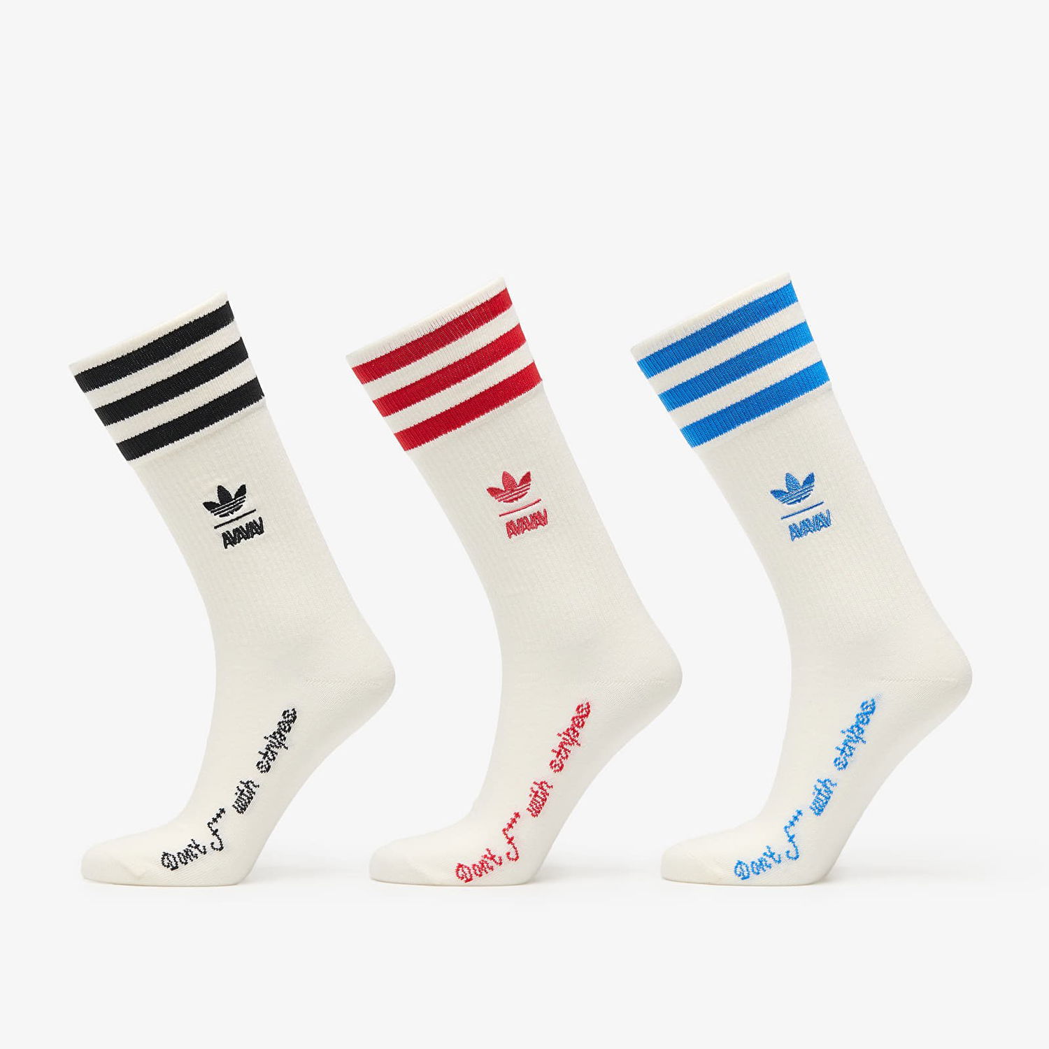 Ponožky adidas Originals adidas x Avavav Crew Socks Biela | JZ3032, 0