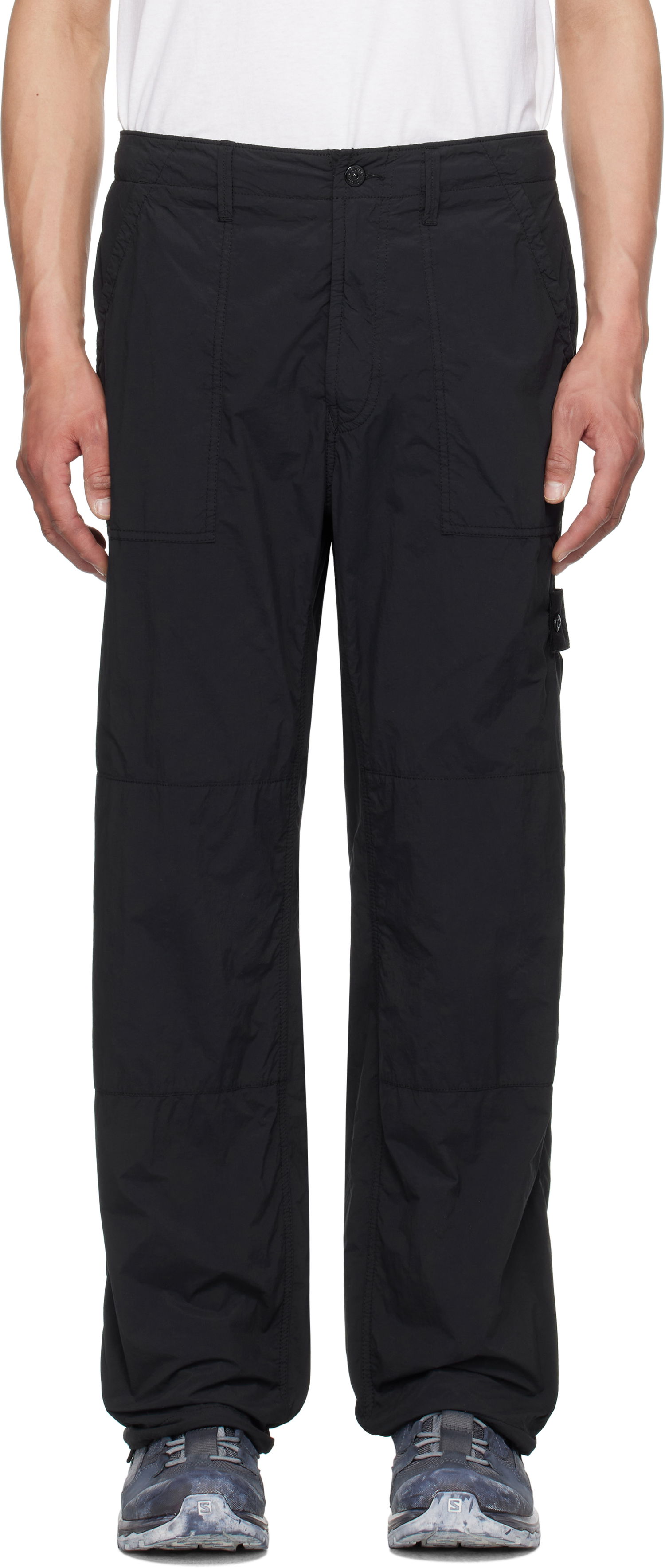 Cargo nohavice Stone Island Stone Island Nylon Ghost Trousers Čierna | K1S15 3100012 S00F6, 0