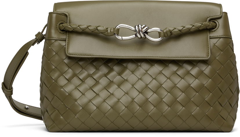 Taška cez rameno Bottega Veneta Bottega Veneta Small Andiamo Messenger Bag Zelené | 815781V2HLD2945