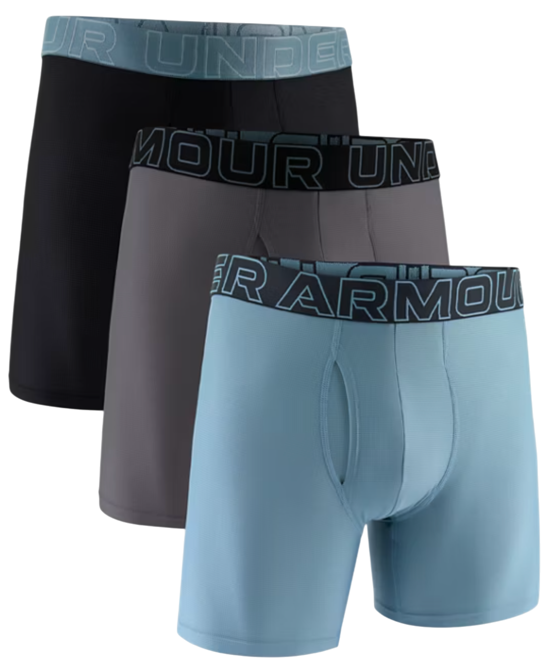 Boxerky Under Armour Under Armour SOLID 6in 3-Pack Boxer Shorts Modrá | 1383884-587, 0