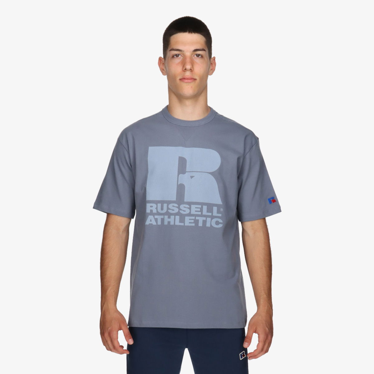 Tričko Russell Athletic Crewneck T-Shirt Modrá | E4-615-1-060, 0