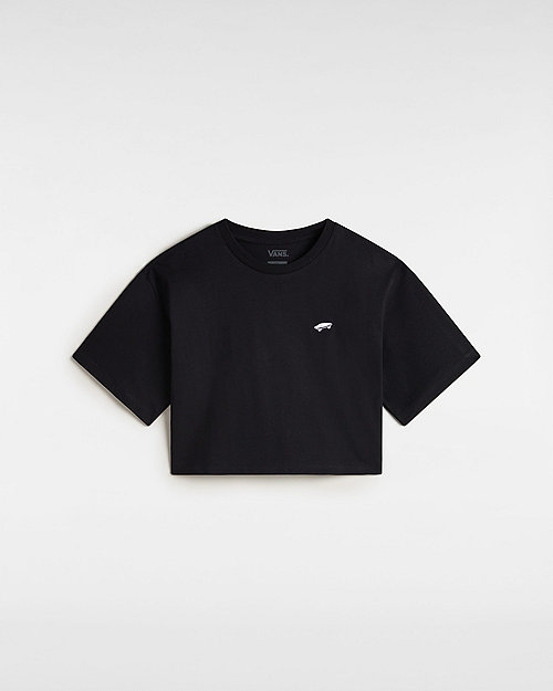 Crop Top Vans Salton Crop T-Shirt, Size L Čierna | VN000P5QBLK, 0