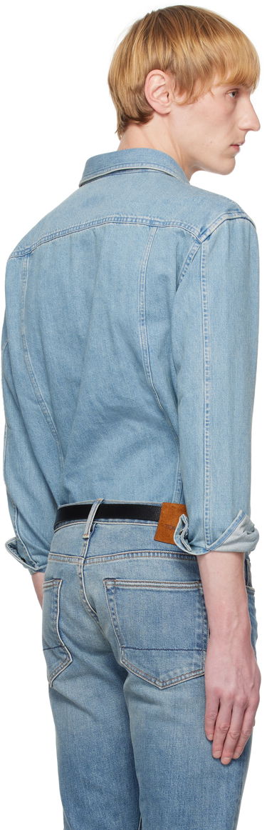 Košeľa Tom Ford TOM FORD Washed Denim Overshirt Modrá | HDS008-FMC205S25, 2
