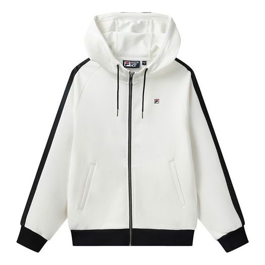 Mikina FILA Knitting Hooded Jacket Biela | F11W118503F-WT