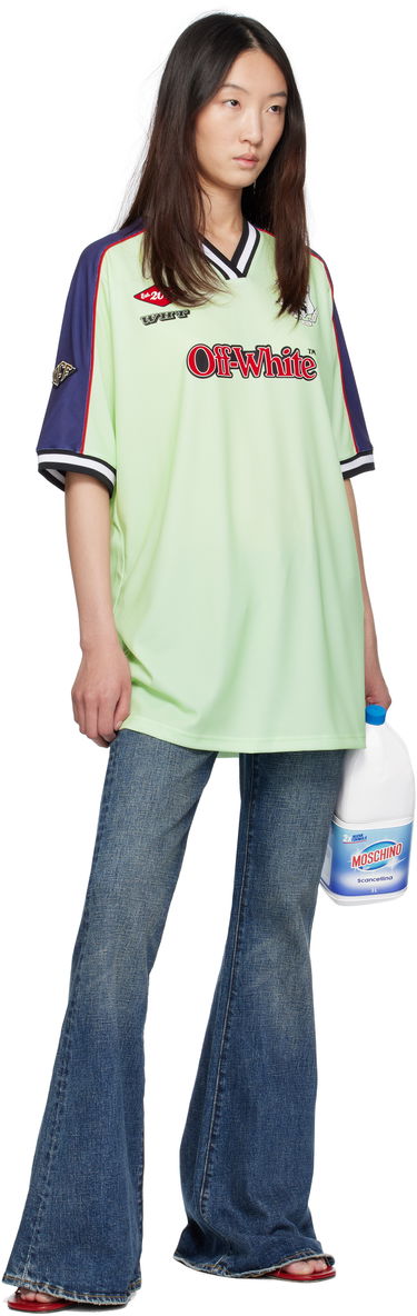 Tričko Off-White Off-White Soccer T-Shirt Zelené | OWDH008S25JER0011427, 4