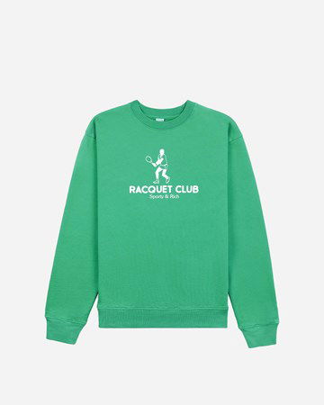 Mikina Sporty & Rich Racquet Club Crewneck Zelené | CR654GS, 0