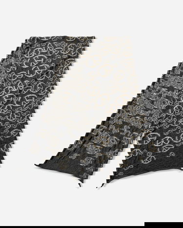 Šál KAPITAL Fulling Wool Peace Mark Happy Scarf Rôznofarebný | EK-1819XM BLACK, 3