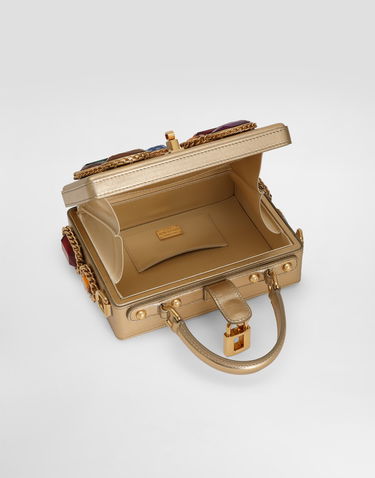 Kabelka Dolce & Gabbana Dolce & Gabbana Dolce Box Handbag with Jewels Metalická | BB5970AV1688H945, 3