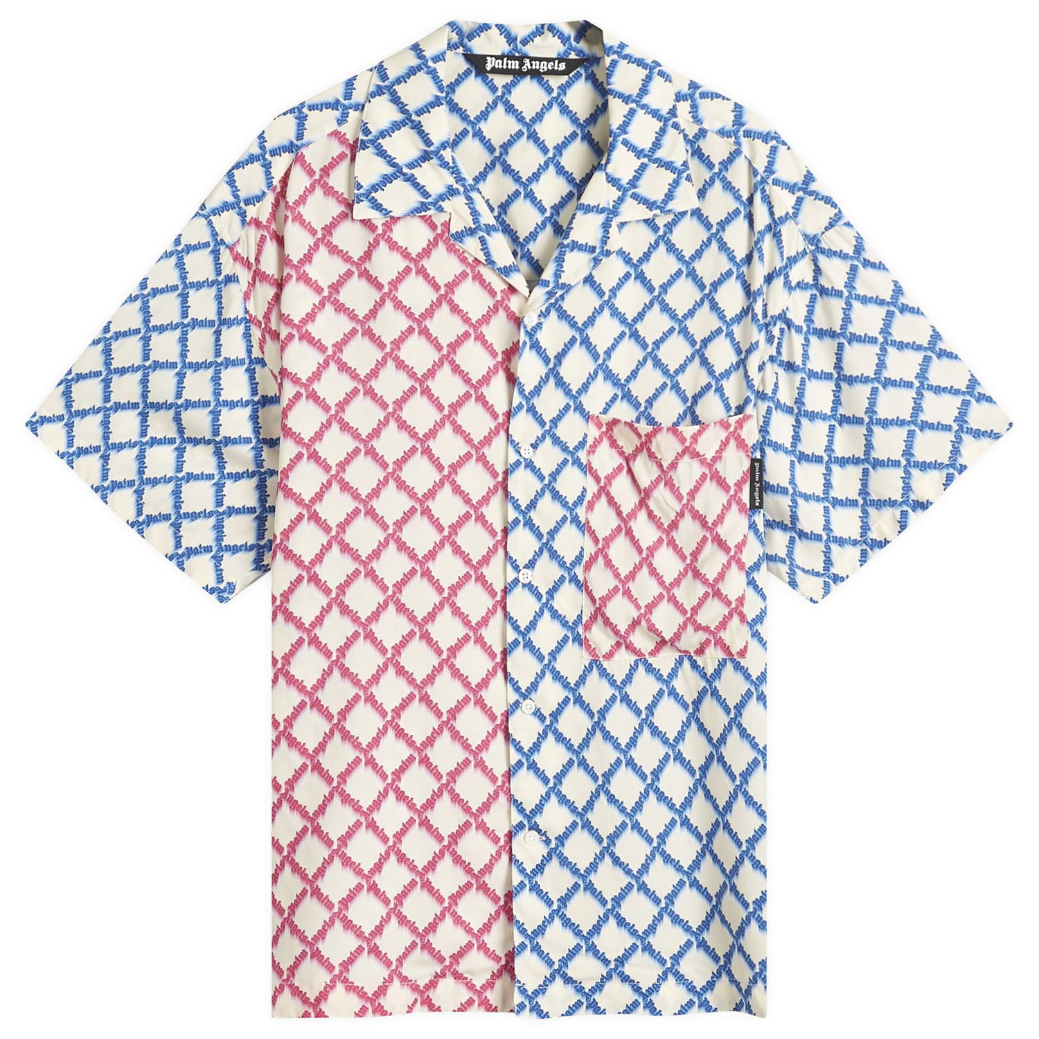 Košeľa Palm Angels Palm Angels Net Logo Vacation Shirt, Size IT 48 Rôznofarebný | PMGG00AS25FAB0010B84, 1