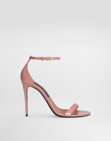 Doplnky Dolce & Gabbana Dolce & Gabbana Polished Calfskin Heeled Sandals Ružová | CR1717A103780405, 0