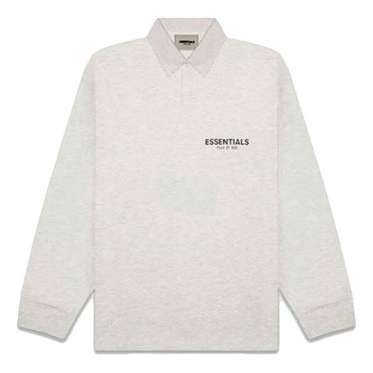 Polo tričko Fear of God Essentials Long Sleeve Polo Šedá | FOG-FW20-347