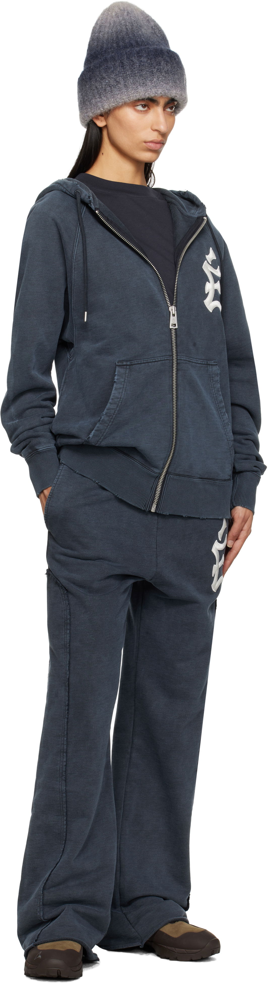 'The City' Loose Fit Zip-Up Hoodie