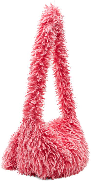 Taška cez rameno ERL ERL Faux-Fur Messenger Bag Ružová | ERL10K016, 2