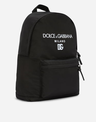 Batoh Dolce & Gabbana Dolce & Gabbana Nylon Backpack With Logo Print Čierna | EM0074AK44180999, 2