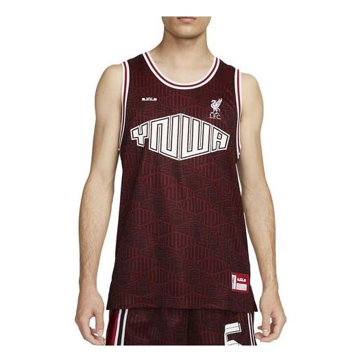 Tielko Nike LeBron x Liverpool FC DNA Basketball Jersey Červená | DV9519-652