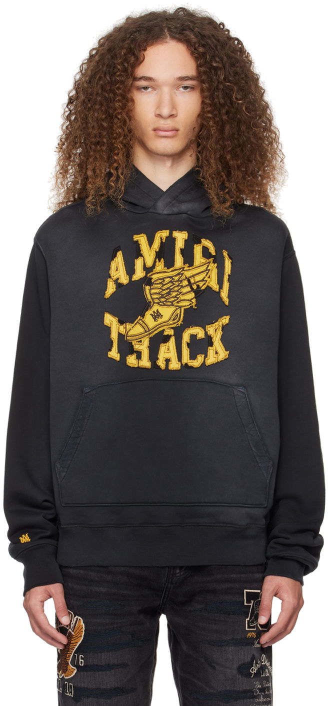 Mikina AMIRI 'Track' Hoodie Čierna | AMJYHD1003, 0