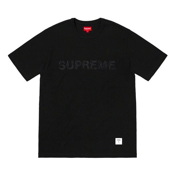 Tričko Supreme Shatter Embroidered  T-Shirt Čierna | SUP-SS19-005, 0
