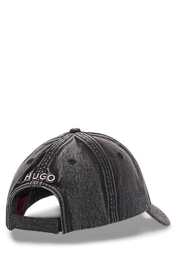 Šiltovka BOSS Cotton-twill Cap "Kiss me not" Šedá | 50533420, 1