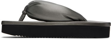 Starostlivosť o obuv Rick Owens Rick Owens Hollywood Lambskin Flip-Flops Šedá | RP01E7811 LLPM, 2