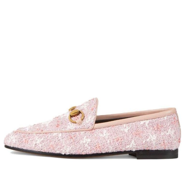 Tenisky a topánky Gucci Gucci Jordaan Tweed Loafers Ružová | 431467-GYV10-5760, 0