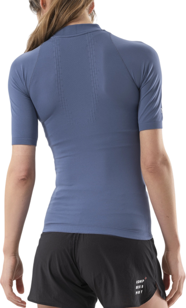Tričko Compressport Trail Racing Postural Short Sleeve Top Modrá | atsw4915134, 1