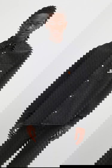 Košeľa Carhartt WIP Rylan Relaxed Fit Striped Denim Shirt with Classic Collar Čierna | I035567.32I06, 0