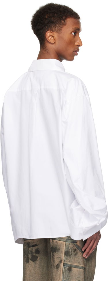 Košeľa We11done We11done Twisted Sleeve Button-Up Shirt Biela | WD-SH3-24-110-U-WH, 2