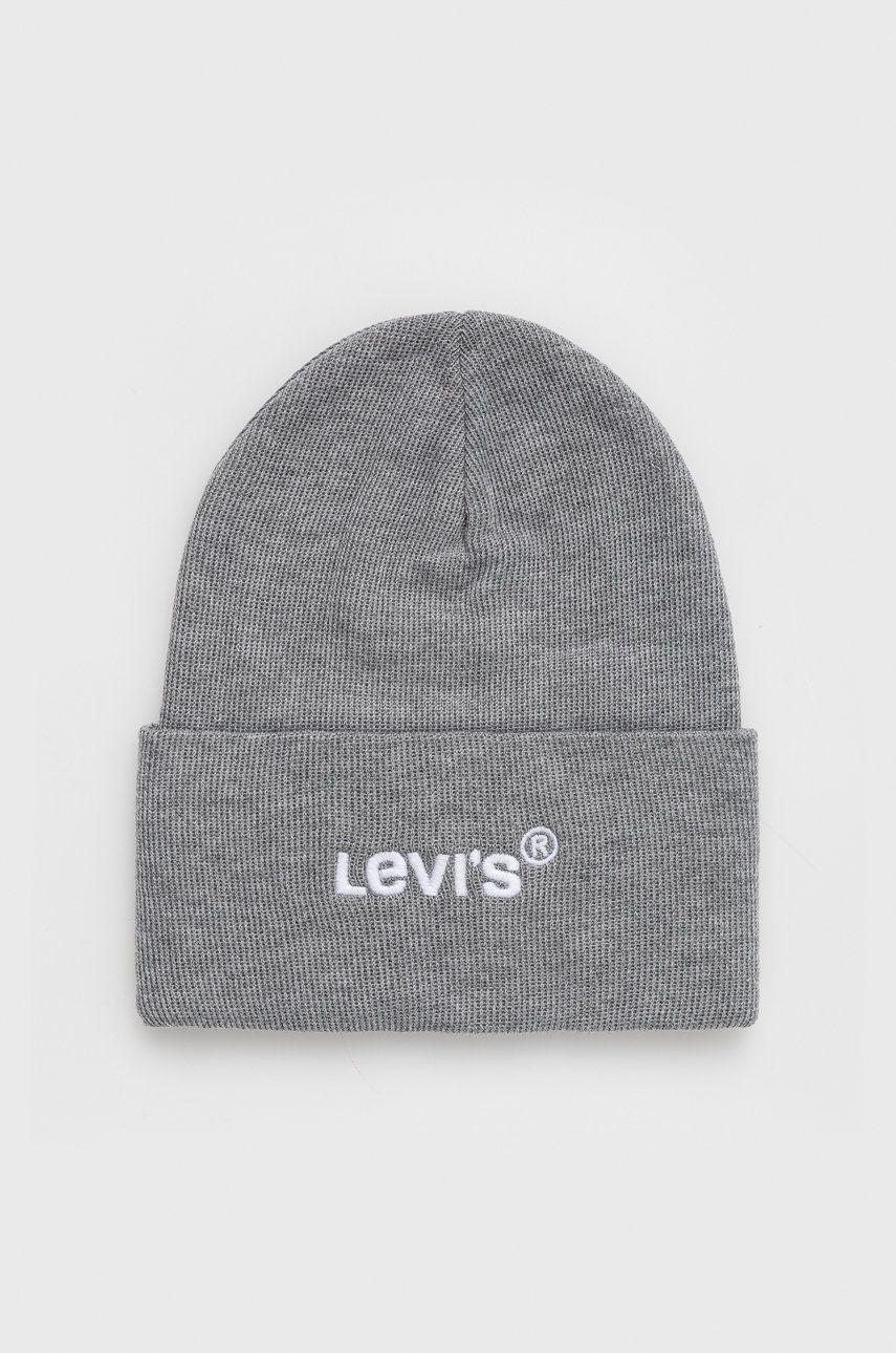 Kulicha Levi's Beanie Šedá | D5548.0005, 0