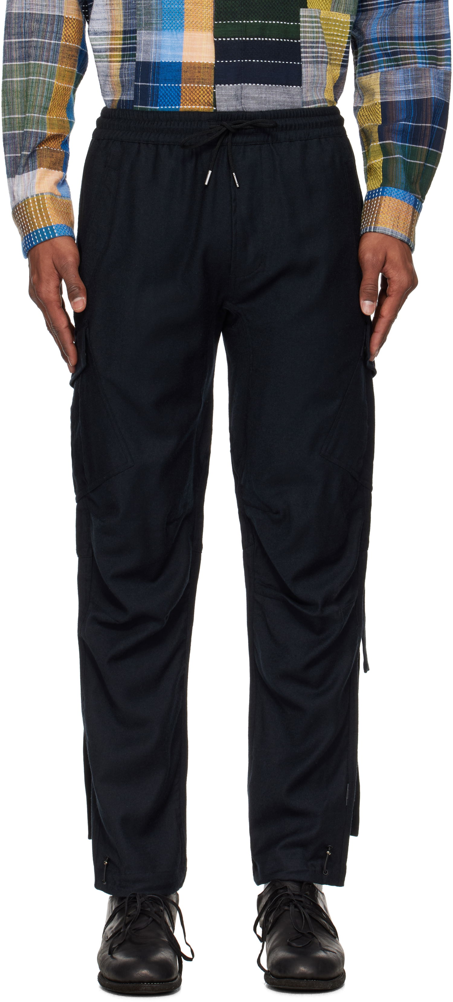 Cargo nohavice Maharishi Maharishi Merino Wool Track Cargo Pants Navy | 6068, 0