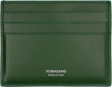 Peňaženka FERRAGAMO Leather Card Holder Zelené | 776820, 0
