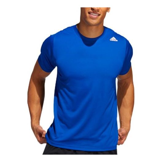 Tričko adidas Originals Solid Sports Round Neck Short Sleeve T-Shirt Modrá | GC8345