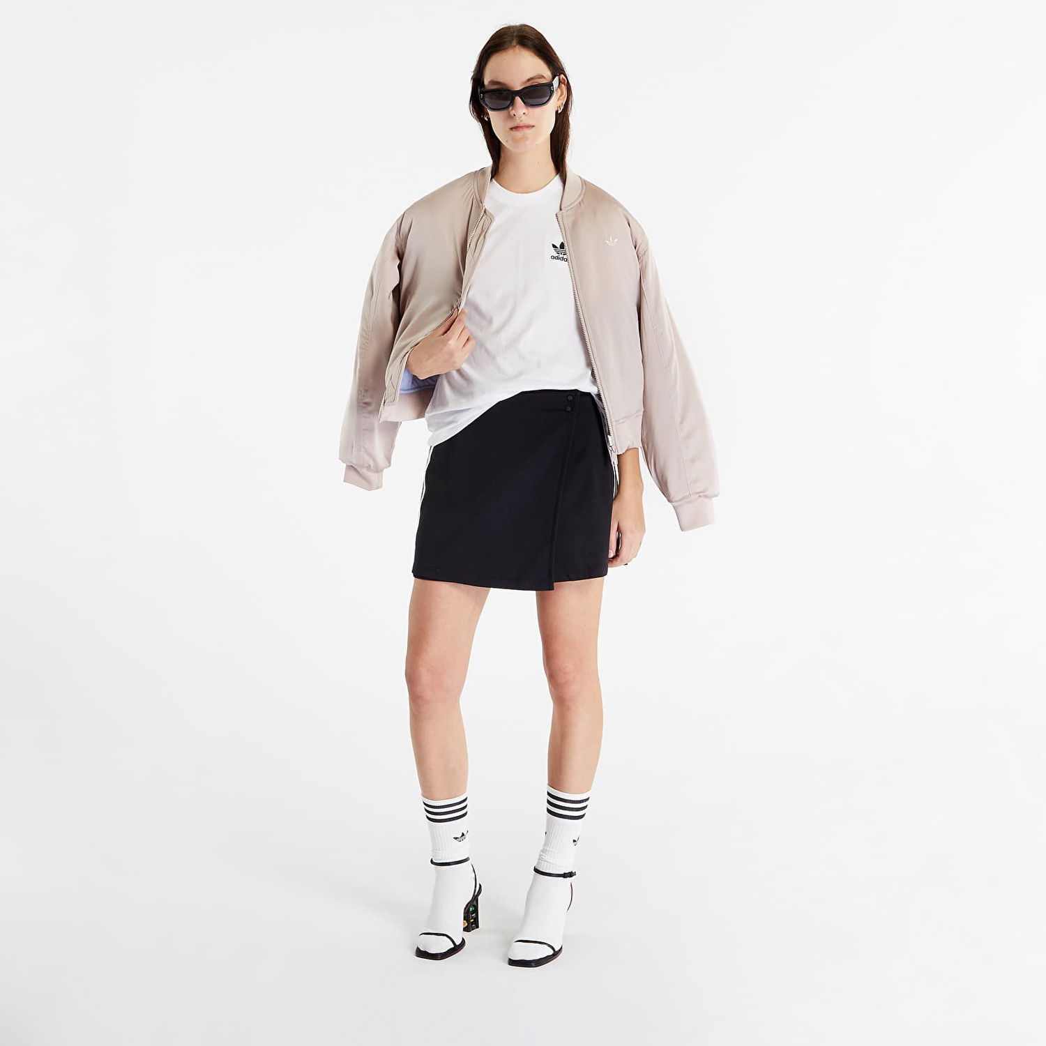 Bomber bunda adidas Originals Premium Essentials Bomber Jacket Béžová | HA7156, 0