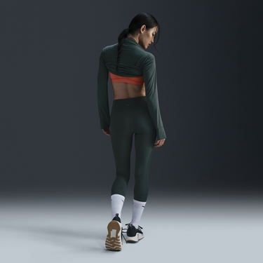 Legíny Nike 7/8 Leggings Wrap High Waisted Zelené | FV7857-338, 2