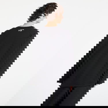 Tričko Y-3 Y-3 Raw Edge 3 Stripes Long Sleeve T-Shirt Čierna | KQ9795, 2