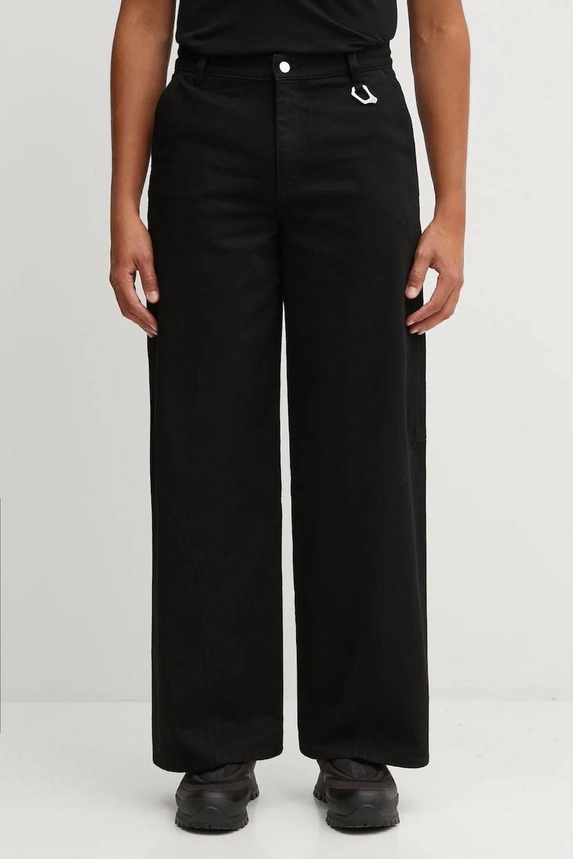 Džínsy HELIOT EMIL Heliot Emil AW25 Wide-Leg Jeans with Hook Detail Čierna | AW25.M.10.189.BLK01.CO