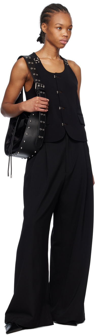 Kabelka We11done We11done Belted Punk Drawstring Bag Čierna | WD-AB0-25-482-U-BK, 3